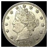 1883 Liberty Head "V" Nickel No Cents CHOICE AU