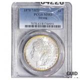 1878 7/8TF Morgan Silver Dollar PCGS MS63 Strong