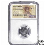 Roman Empire Constantine I 307-337 AD Bi Nummus N