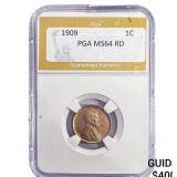 1909 Wheat Cent PGA MS64 RD