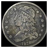 1836 Capped Bust Silver Quarter NICELY  CIRCULATE