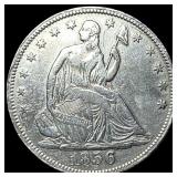 1856-S Silver Half Dollar NEARLY UNCIRCULATED
