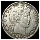 1912 Barber Half Dollar NEARLY UNCIRCULATED