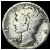 1921 Silver Mercury Dime LIGHTLY CIRCULATED
