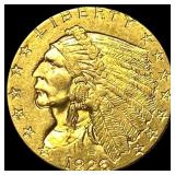 1926 Indian Head $2.5 Gold Quarter Eagle CLOSELY U