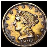 1903 Gold $2.50 Liberty Head Quarter Eagle UNCIRCU