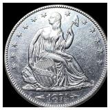 1874 Silver Half Dollar (Seated Liberty) CLOSELY U
