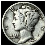 1942-D Mercury Dime NICELY CIRCULATED