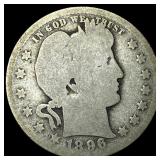 1896-O Silver Barber Quarter NICELY  CIRCULATED