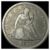 1875-CC Silver Twenty Cents LIGHTLY  CIRCULATED