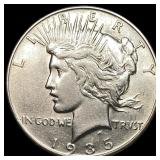 1935 Silver Peace Dollar CLOSELY UNCIRCULATED