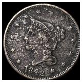 1842 Braided Hair Large Cent HIGH GRADE