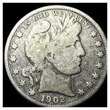 1902 Silver Half Dollar (Barber) NICELY CIRCULATED