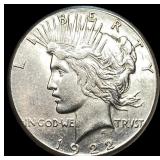 1922 Silver Peace Dollar CLOSELY UNCIRCULATED