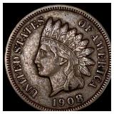 1908-S Indian Head Cent NEARLY UNCIRCULATED
