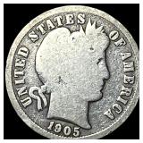 1905-O Silver Barber Dime NICELY CIRCULATED