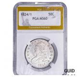 1824/1 Capped Bust Half Dollar PGA MS60