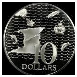 1979 Trinidad and Tobago Proof Silver 10 Dollars C