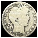 1914 Silver Barber Half Dollar NICELY  CIRCULATED