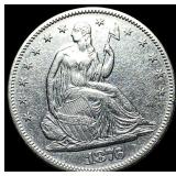 1876-S Silver Half Dollar CLOSELY UNCIRCULATED