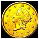 1853 Gold $1 Liberty Head CLOSELY UNCIRCULATED