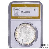 1897-O Morgan Silver Dollar PGA MS62