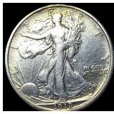 1918-D Silver Walking Liberty Half Dollar LIGHTLY