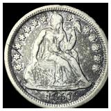 1857 Seated Liberty Dime NEARLY UNCIRCULATED
