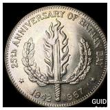 1967 Philippines Silver 1 Peso UNCIRCULATED