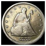 1875-S Silver Twenty Cents LIGHTLY CIRCULATED