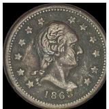 1863 Civil War Token-New York NEARLY  UNCIRCULATE