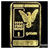 1 Gram Gold Bar UNCIRCULATED