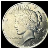 1922 Silver Peace Dollar CHOICE BU