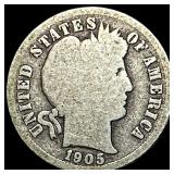 1905-O Silver Barber Dime NICELY CIRCULATED