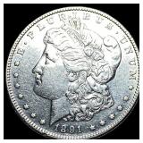 1891-S Silver Morgan Dollar CLOSELY UNCIRCULATED