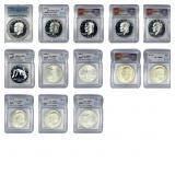 1971-1996 [13] Eisenhower/Comm. Silver Dollars