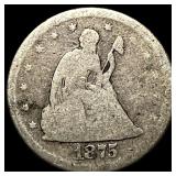 1875-S Silver Twenty Cent Piece NICELY CIRCULATED