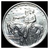 1925 Silver Half Dollar Stone Mountain CLOSELY UNC