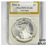 1995-W American Silver Eagle PGA PR70DCAM