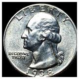 1938 Silver Washington Quarter UNCIRCULATED