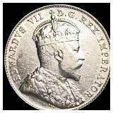 1902 Canada Silver 10 Cents CHOICE AU