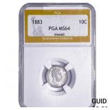 1883  PGA MS64 10C Hawaii