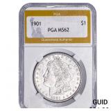 1901 Morgan Silver Dollar PGA MS62