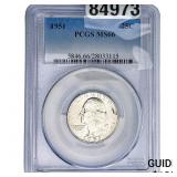 1951 Washington Silver Quarter PCGS MS66