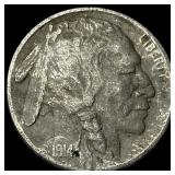 1914-D Buffalo Nickel LIGHTLY CIRCULATED