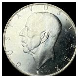 1938 Sweden Silver 2 Kroner UNCIRCULATED
