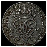 1919 Norway Silver 1 Ore CLOSELY UNCIRCULATED