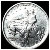 1925 Stone Mountain Silver Half Dollar CHOICE AU