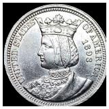 1893 Columbian Exposition Quarter Dollar CLOSELY U