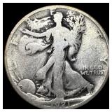 1921-D Silver Walking Liberty Half Dollar NICELY C
